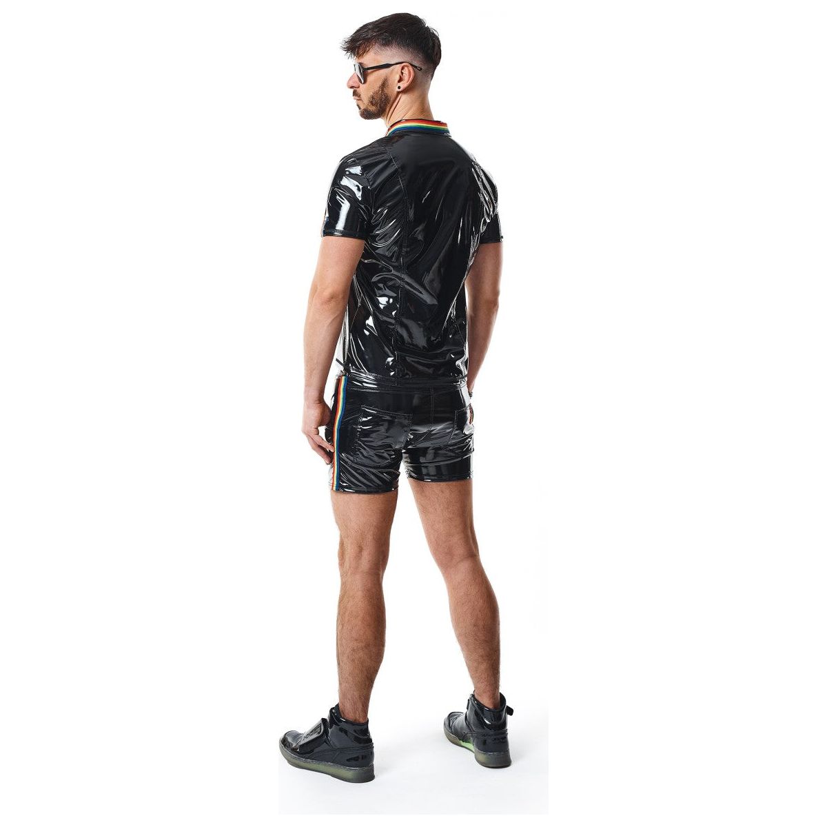 Pvc Polo Shirt With Zipp