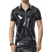 Pvc Polo Shirt With Zipp