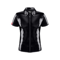 Pvc Polo Shirt With Zipp