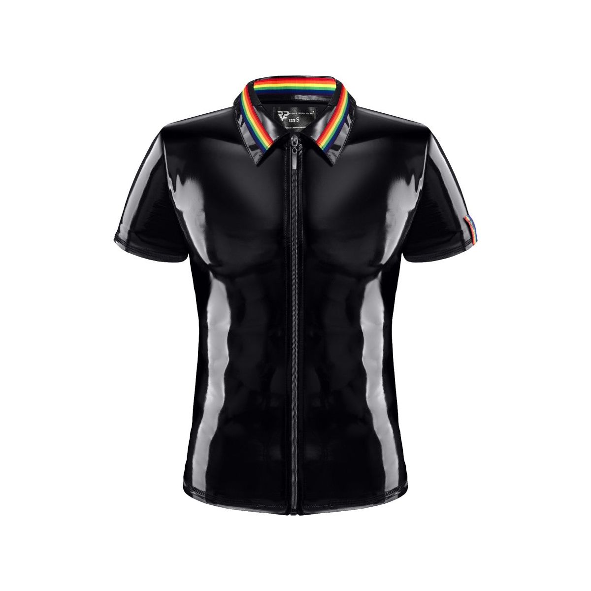 Pvc Polo Shirt With Zipp