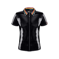 Pvc Polo Shirt With Zipp