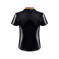 Pvc Polo Shirt With Zipp