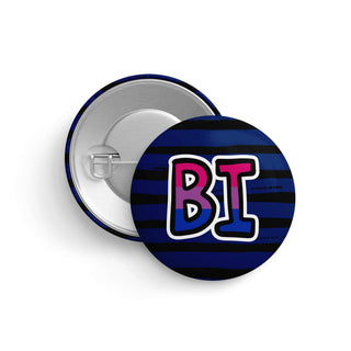 Bi (Bisexuell) Pin – LGBTQ+ Button für Identität, Stolz & Sichtbarkeit (32 mm)