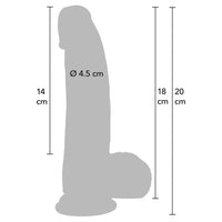 Inferno Realistic Dildo Liquid Silicone 18 cm