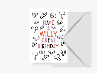 Postkarte / Willy Great Birthday - love-union.de