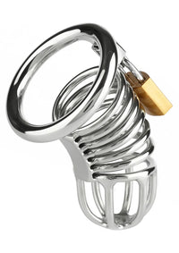 Cage de chasteté Mr. Steel Ring Master 10,5 cm – Cage de chasteté en acier inoxydable