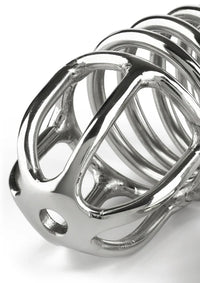 Cage de chasteté Mr. Steel Ring Master 10,5 cm – Cage de chasteté en acier inoxydable