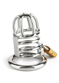 Cage de chasteté Mr. Steel Master 9 cm – Cage de chasteté en acier inoxydable
