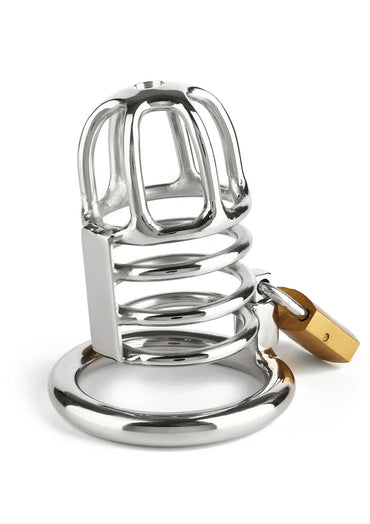 Cage de chasteté Mr. Steel Master 9 cm – Cage de chasteté en acier inoxydable
