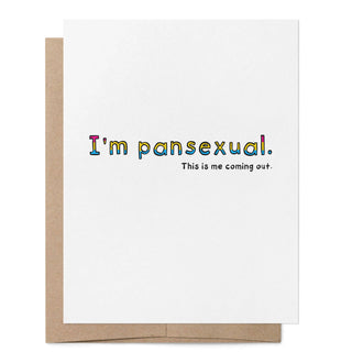 Pansexual Coming Out LGBTQ+ Grußkarte by That Queer Card Co