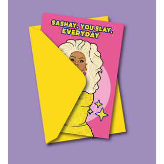 RuPaul Sashay You Slay Everyday Grußkarte by Studio Soph