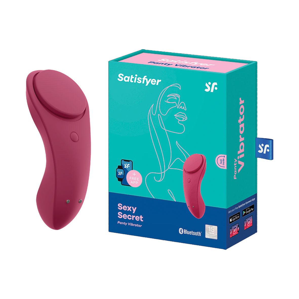 Sexy Secret Panty Vibrator wine red - love-union.de