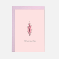 Carte de vœux « Même vagin »