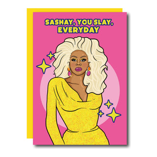 RuPaul Sashay You Slay Everyday Grußkarte by Studio Soph