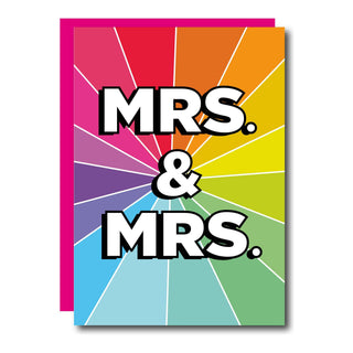 Carte de vœux de mariage LGBTQ+ WOMAN &amp; WOMAN