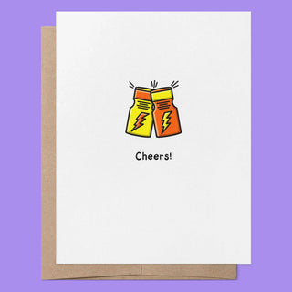 „Cheers Poppers“ Grußkarte – Lustige Partykarte mit frechem Humor - love-union.de