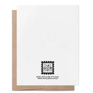 Leere Transgender-Schleife LGBTQ+ Grußkarte by That Queer Card Co