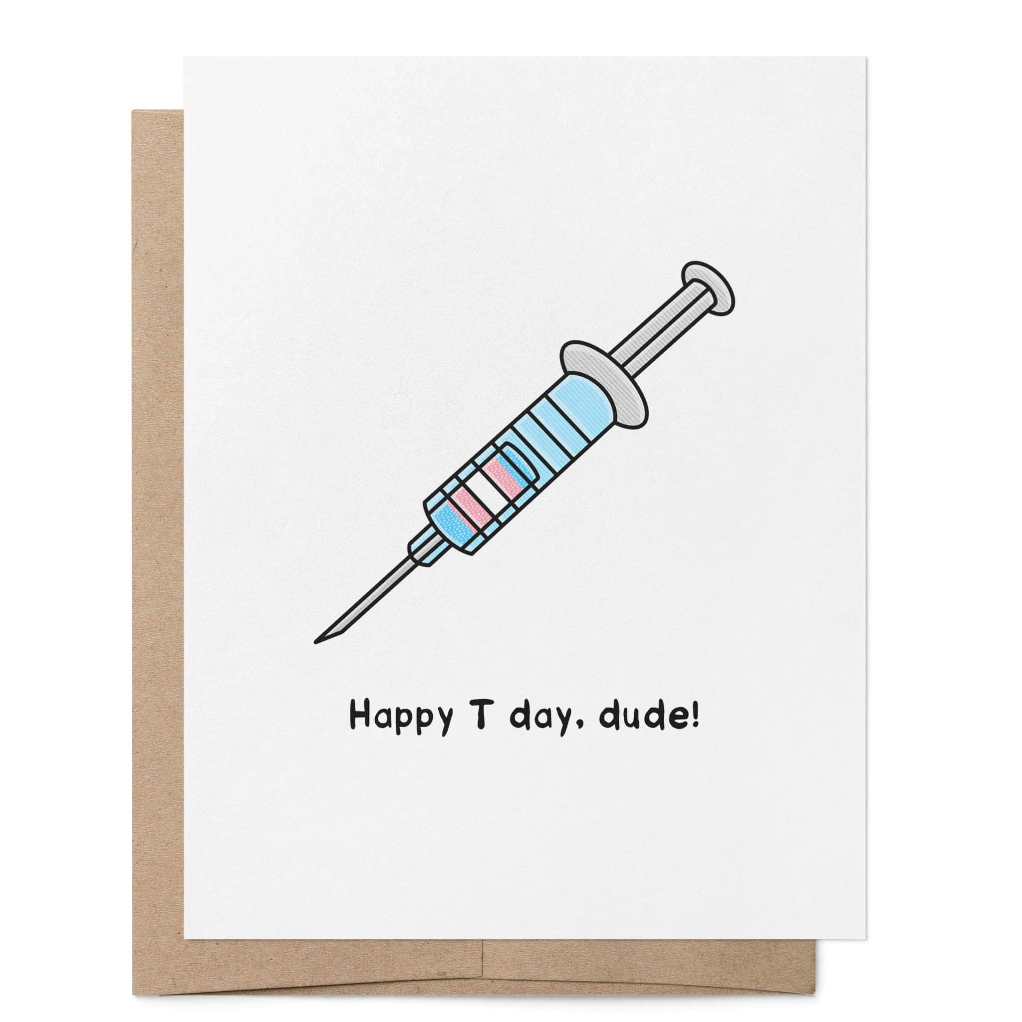 Happy T Day LGBTQ+ Grußkarte