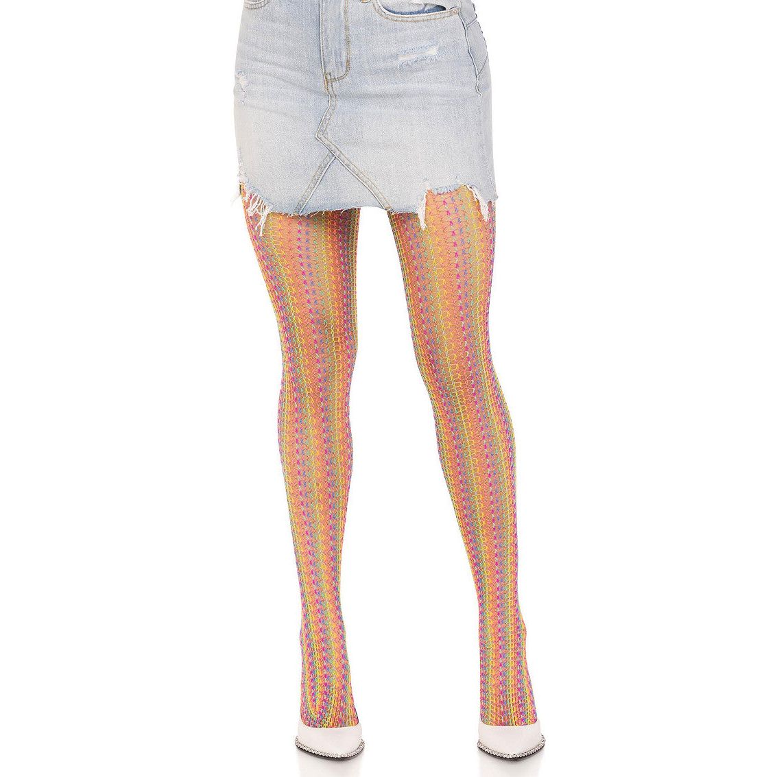 Rainbow crochet net tights Pride - love-union.de