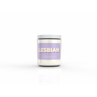 STRIKE & BURN LESBIAN WILD PLUM  MEDITERRANEAN FIG  AND VANILLA CANDLE