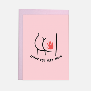Spank You Very Much Grußkarte by Kaart Blanche