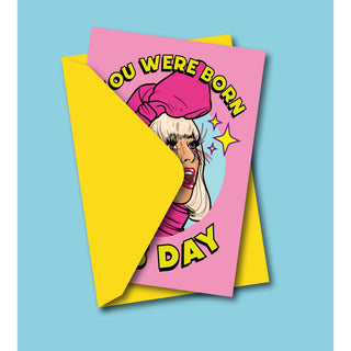 Greeting card “You Were Born This Day” by Lady Gaga