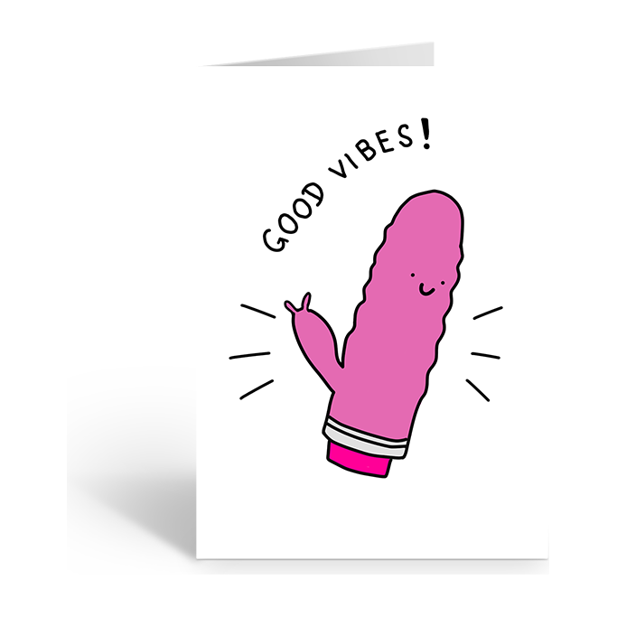 GOOD VIBES! Greeting Card