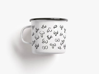 Tasse aus Emaille / DICKe Freunde - Love-Union.de