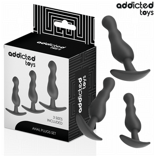 ADDICTED TOYS – Lot de 3 plugs anaux modèle 1