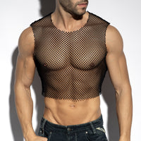 ADDICTED – Beachy Net Midriff Crop Top - Love-Union.de