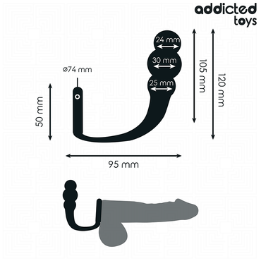 Addicted Toys Analplug mit Ring Modell 1 - LoveUnion.de