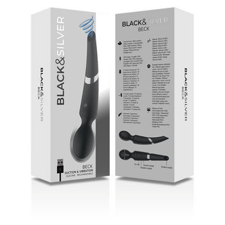 BLACK&SILVER - BECK STAB UND SAUGNAPF 2 IN 1 SILIKON by Dreamlove SL