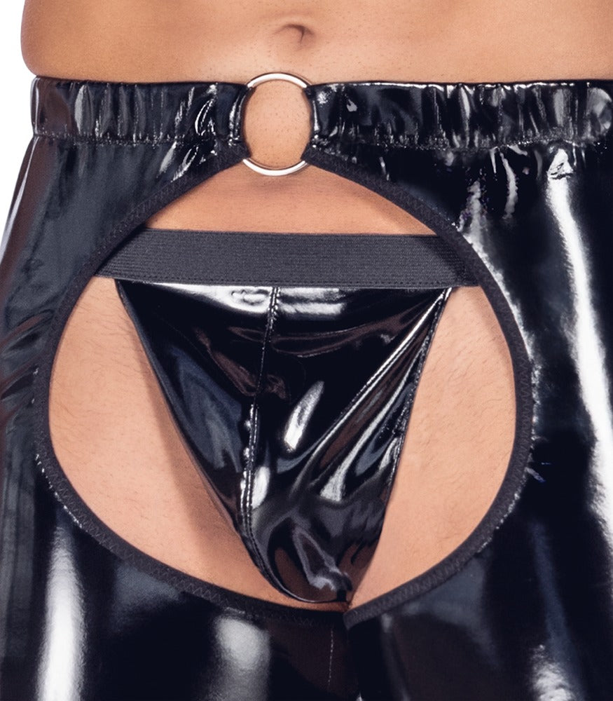 Black Level – Lack-Chaps und -String im Set