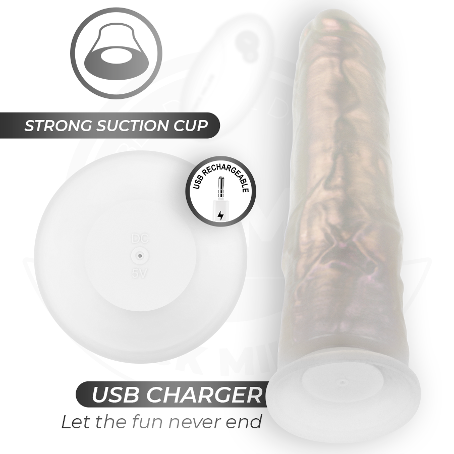 COCK MILLER – Realistischer Dildo mit Saugnapf, Licht & Vibration - Love-Union.de