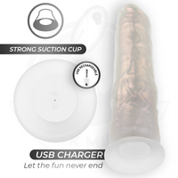 COCK MILLER – Realistischer Dildo mit Saugnapf, Licht & Vibration - Love-Union.de