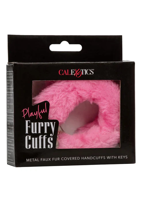 CalExotics - Playful Furry Cuffs – Verstellbare Handschellen mit Fell - Love-Union.de