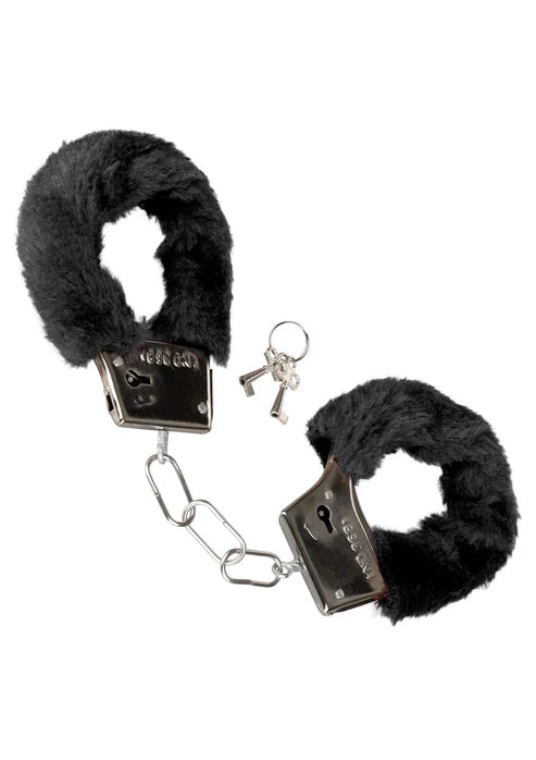 CalExotics - Playful Furry Cuffs – Verstellbare Handschellen mit Fell - Love-Union.de