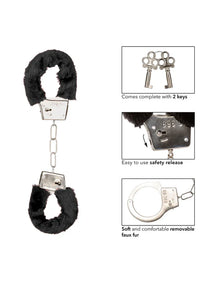 CalExotics - Playful Furry Cuffs – Verstellbare Handschellen mit Fell - Love-Union.de