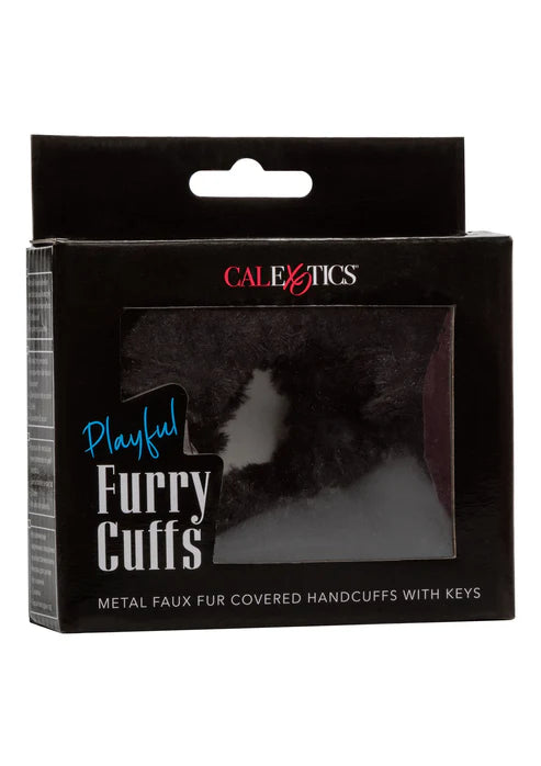 CalExotics - Playful Furry Cuffs – Verstellbare Handschellen mit Fell - Love-Union.de