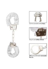 CalExotics - Playful Furry Cuffs – Verstellbare Handschellen mit Fell - Love-Union.de