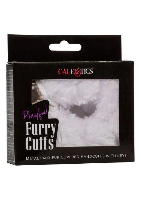 CalExotics - Playful Furry Cuffs – Verstellbare Handschellen mit Fell - Love-Union.de