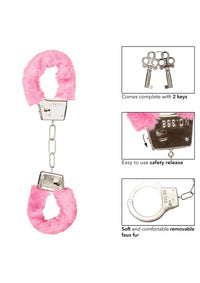 CalExotics - Playful Furry Cuffs – Verstellbare Handschellen mit Fell - Love-Union.de