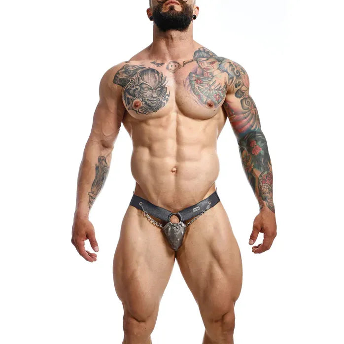 Dngeon – Chainlink Jockstrap PU-Leder