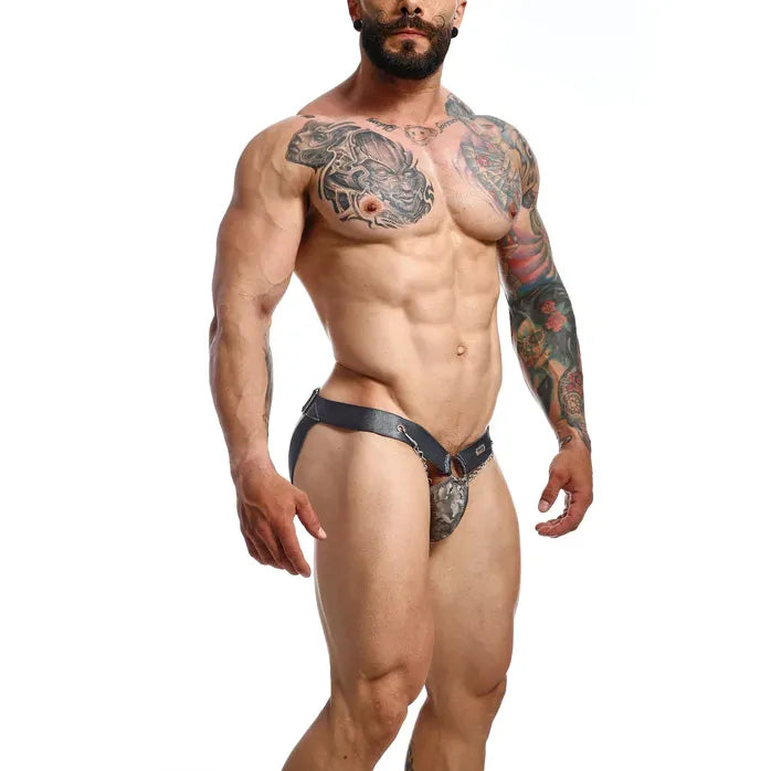 Dngeon – Chainlink Jockstrap PU-Leder