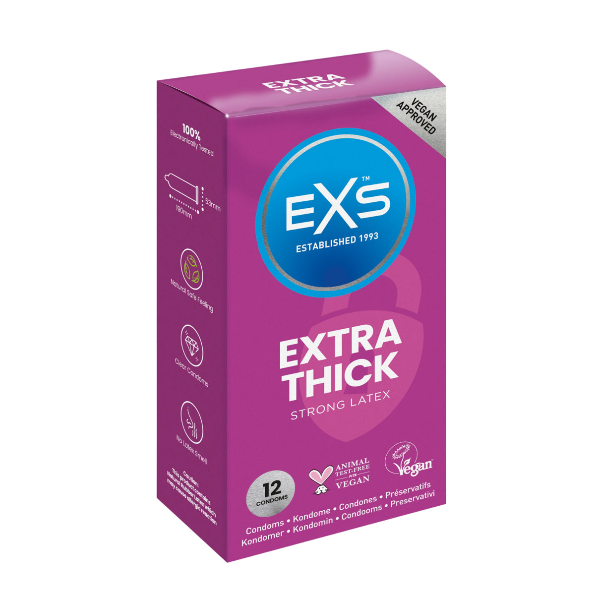 EXS – Extra Thick Kondome, extra dick, 12er-Pack - Love-Union.de