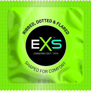 EXS – Ribbed and Dotted Kondome, gerippt & genoppt, 12er-Pack - Love-Union.de
