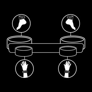 FETISH SUBMISSIVE – Bondage spreader bar with neoprene lining