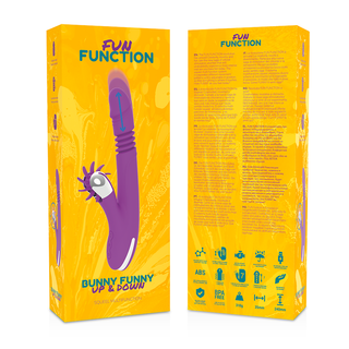 FUN FUNCTION – BUNNY FUNNY UP & DOWN 2.0 Klitorisstimulator & Rabbit Vibrator, 24 cm- Love-union.de
