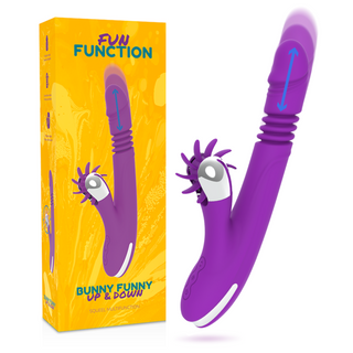 FUN FUNCTION – BUNNY FUNNY UP & DOWN 2.0 Klitorisstimulator & Rabbit Vibrator, 24 cm- Love-union.de