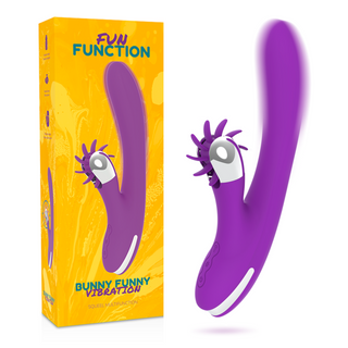 FUN FUNCTION – BUNNY FUNNY VIBRATION 2.0 Klitorisstimulator & Rabbit Vibrator, 24 cm - Love-union.de
